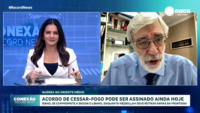 Professor Leonardo Trevisan na Record News no dia 26/11/24.