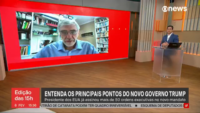 Professor Leonardo Trevisan participando do Globo News de 08/02/25.