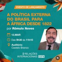 Lançamento de livro na ESPM debate a política externa brasileira para a África